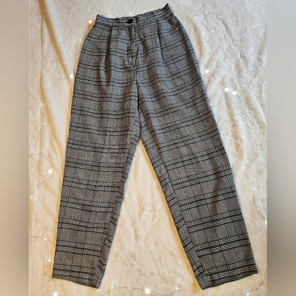 H&M Black and White Pinstripe Pants